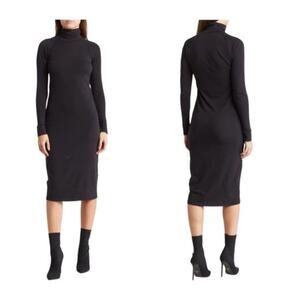James Perse Turtleneck Long Sleeve Dress Size 1